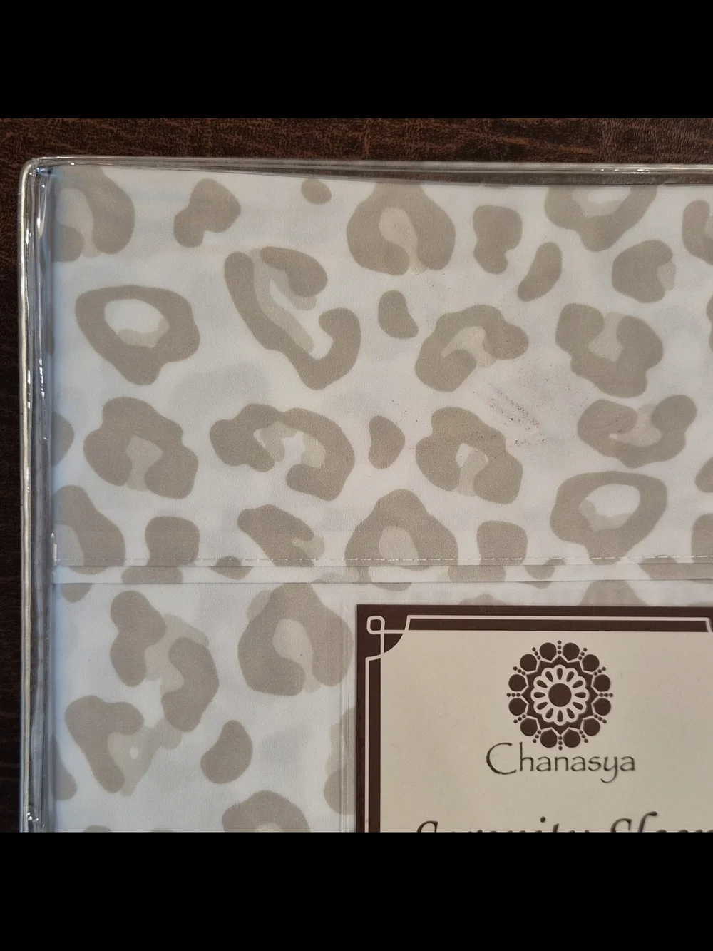 Serenity Sleep Twin Sheet Set by - Taupe Leopard Print